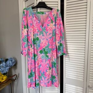 Lilly Pulitzer Cath 3/4 Sleeve Dress Multi Tigers Lair